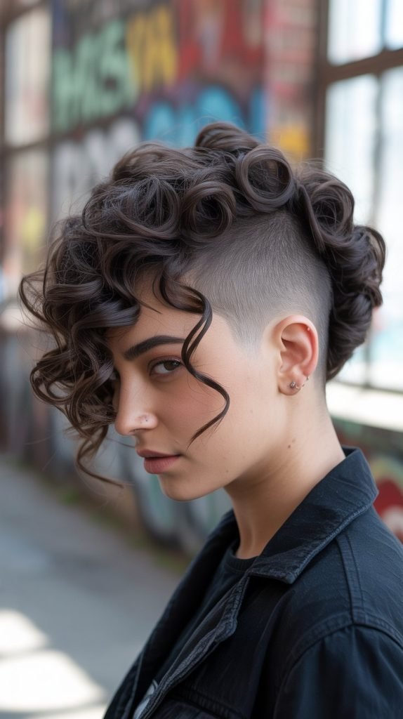  Curly Undercuts