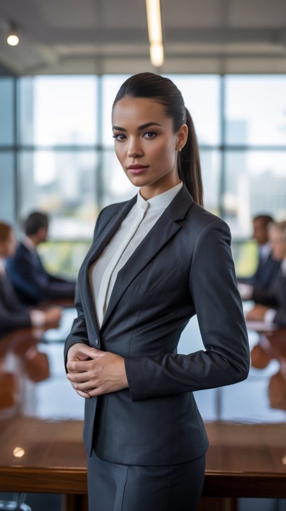 Sleek Corporate Ponytail