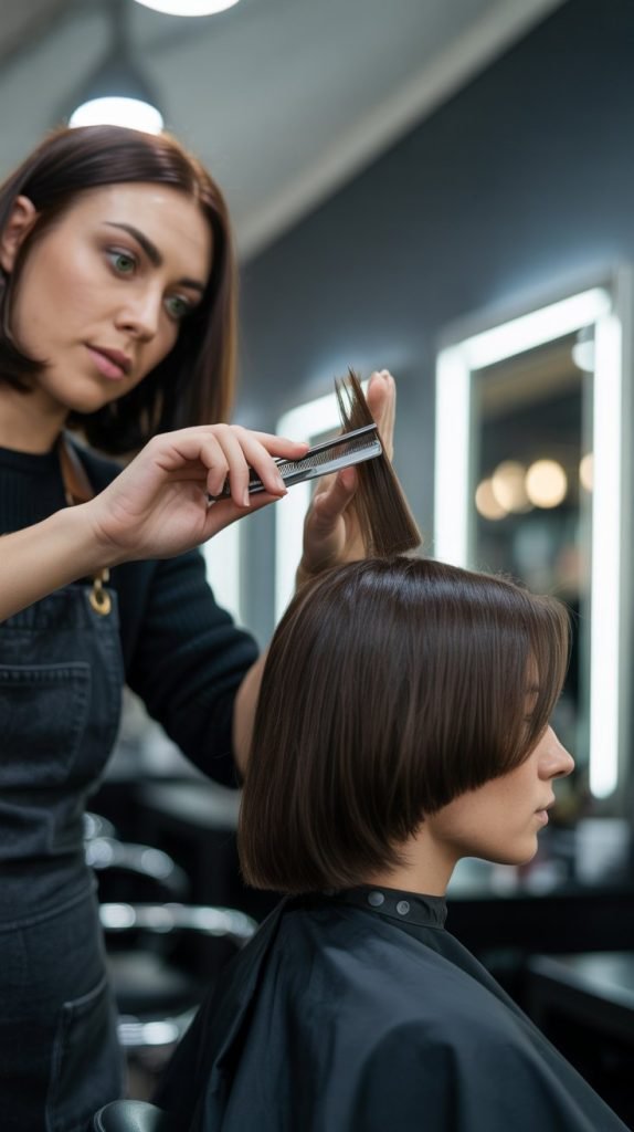 Razor-Cut Inverted Layered Bob Variations