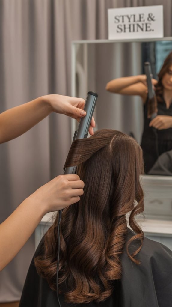 The Classic Flat Iron Curl Technique