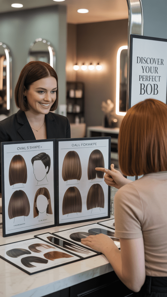 Face Shape and Bob Length Guide