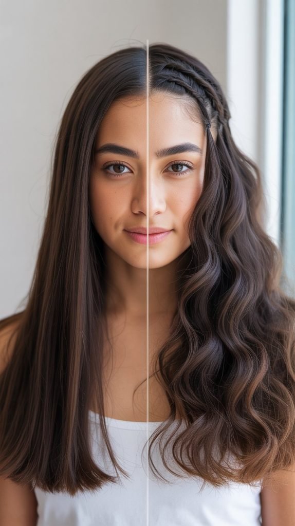 Heat-Free Styling with Braids