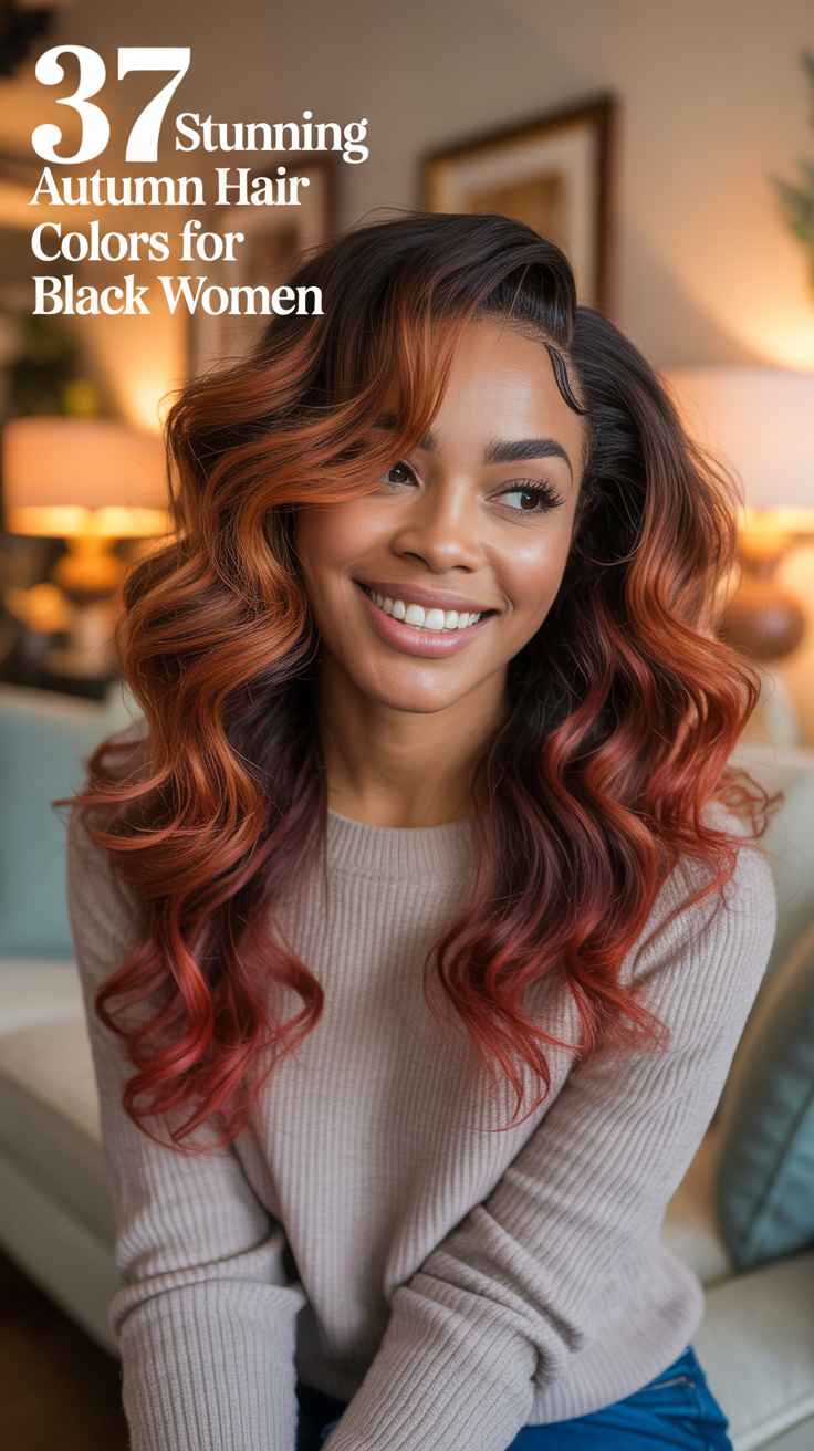 Stunning Autumn Hair Colors for Black Women