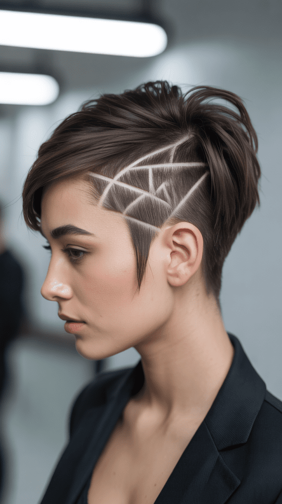 Precision Geometry Pixie with Mathematical Undercut