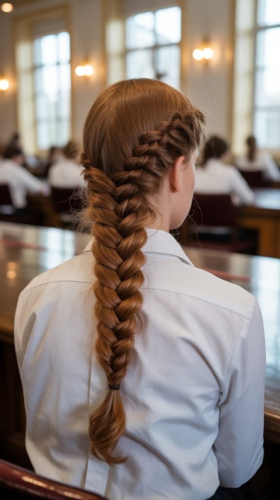 French Braid into Fishtail
