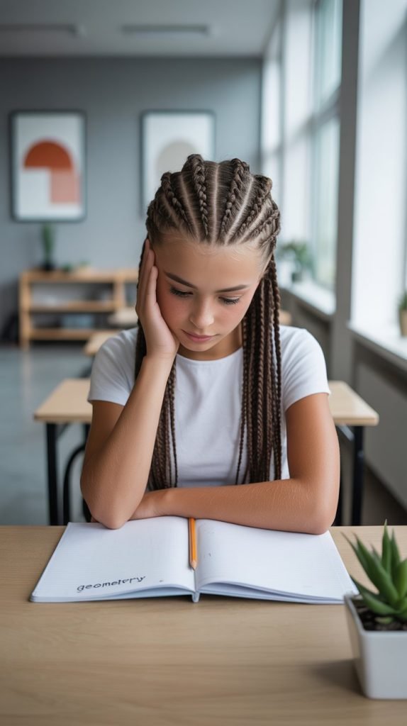 Zigzag Part Dutch Braids