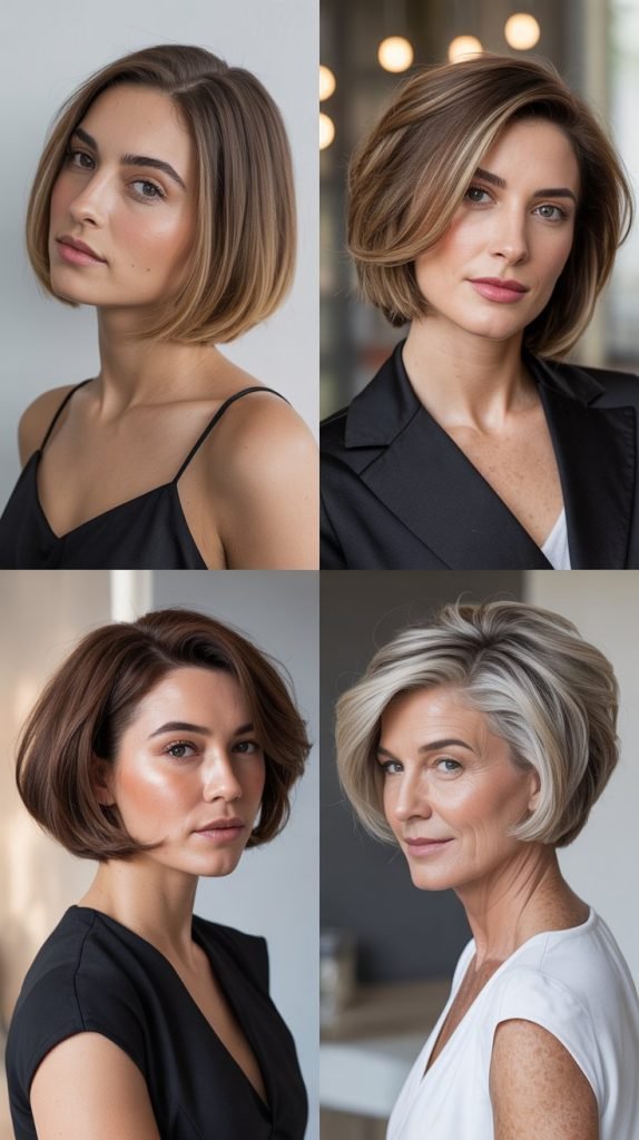 Stacked Inverted Bobs for Different Ages