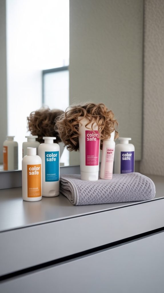 Color-Safe Products for Highlighted Curly Hair