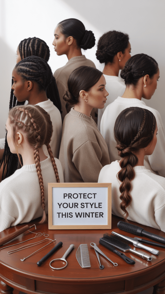 Protective Winter Hairstyling Methods