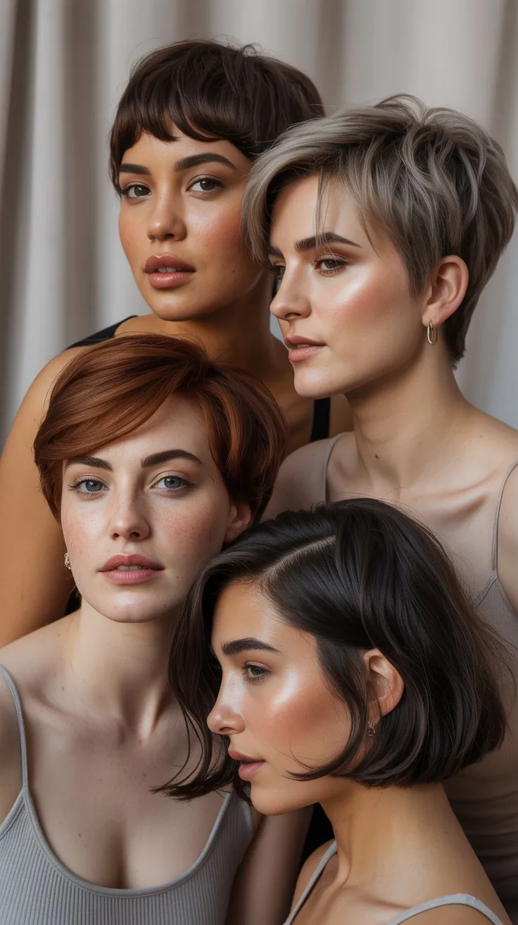 Short Haircuts for Women with Chubby Faces