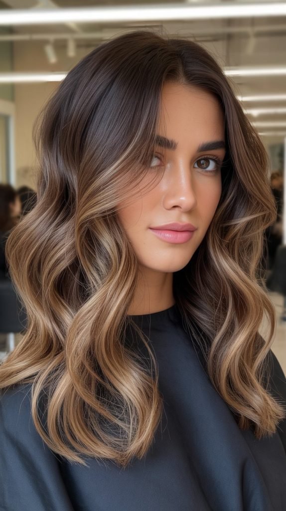  Caramel Shadow Root Highlights