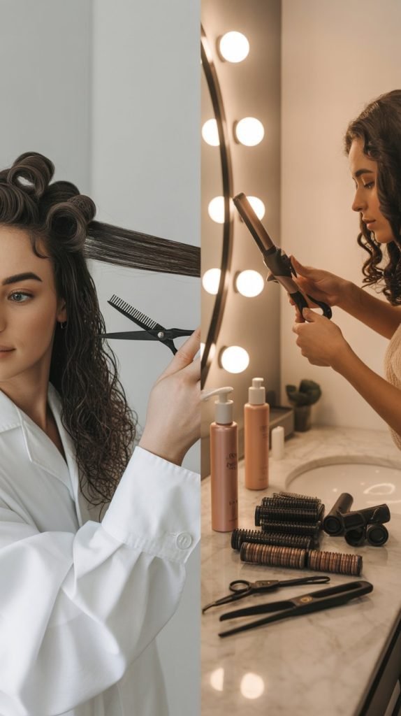  Professional vs. DIY Curly Bob Maintenance