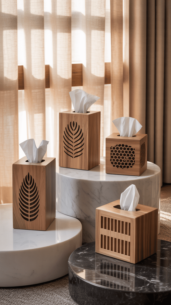 Wooden Tissue Dispensers