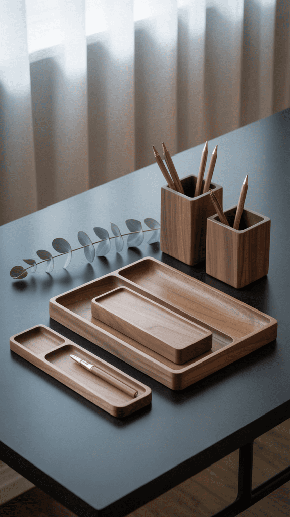  Wooden Desk Accessories Sets