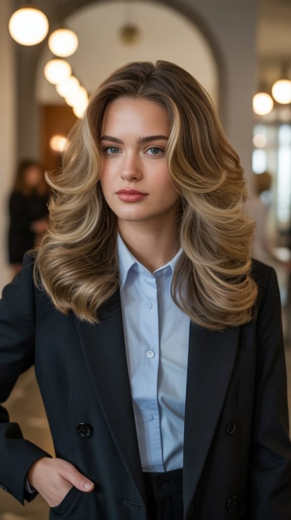 Voluminous Blowout with Face-Framing Layers