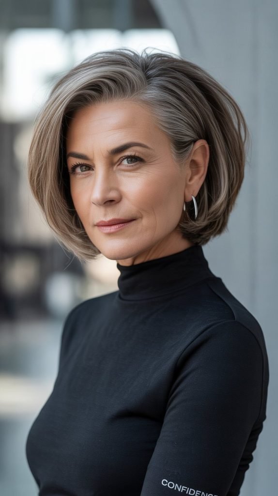  Straight Chin-Length Cut with Texture