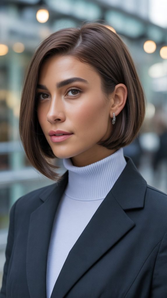 Sleek Asymmetrical Bob