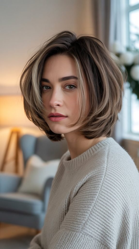 Layered Bob with Razored Texture