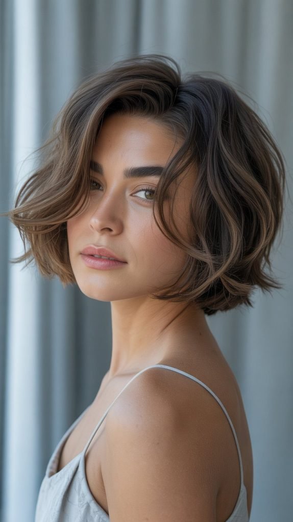 Textured Bob with Choppy Layers