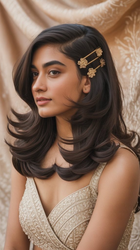 Layered Lehenga-Inspired Midi Cut