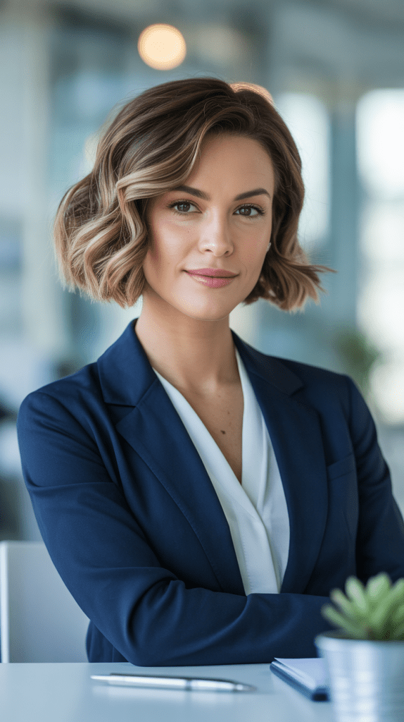 Graduated Wavy Bob (A-Line)