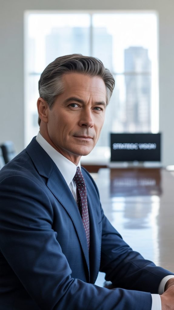 Side-Parted Business Cut