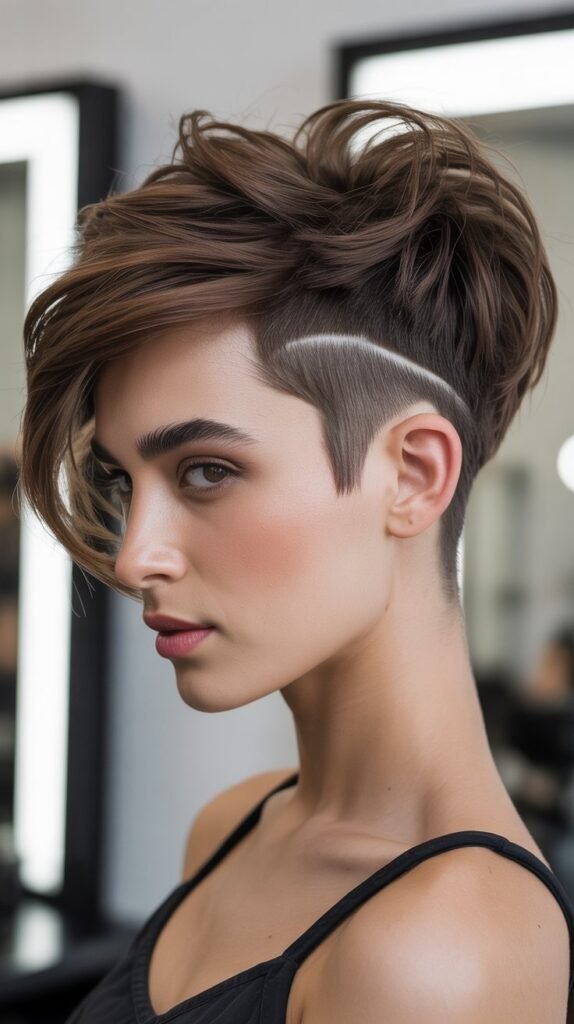 Undercut Pixie with Long Top Section
