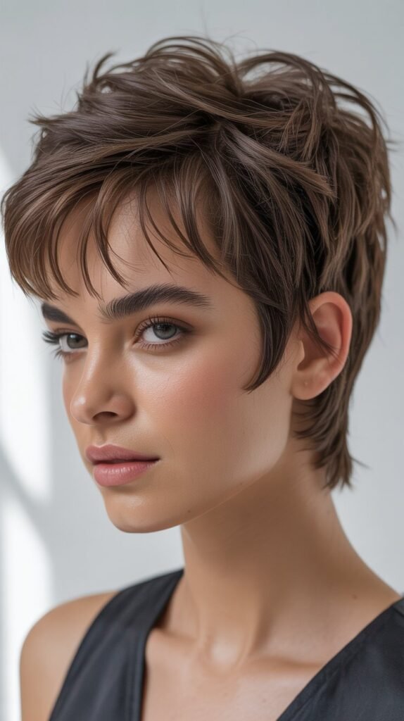 Tousled Pixie with Micro Bangs