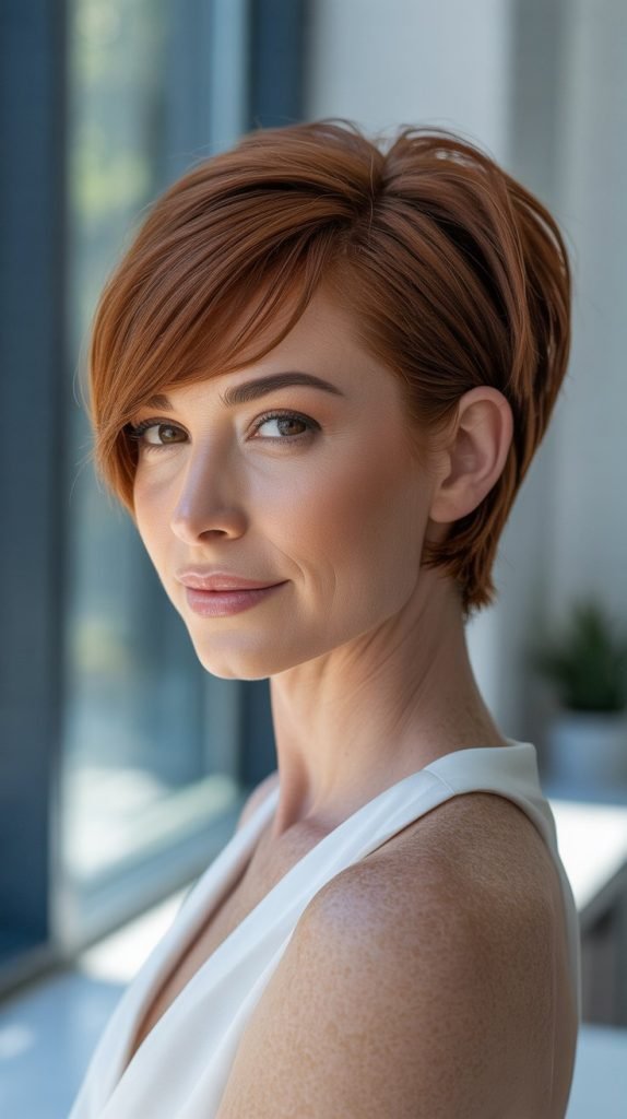  Long Pixie with Side Bangs