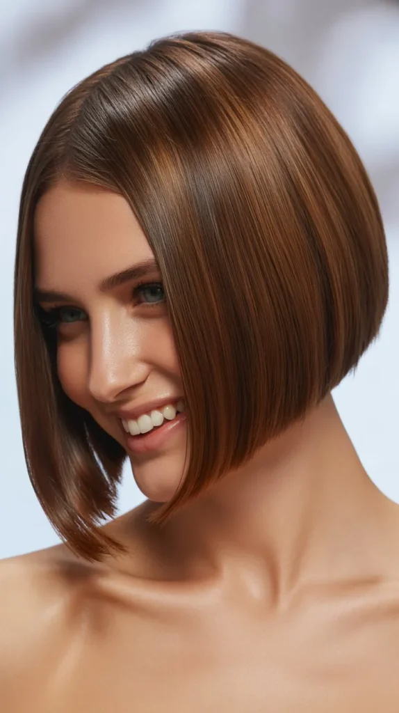 Sleek A-Line Bob for Straight Hair
