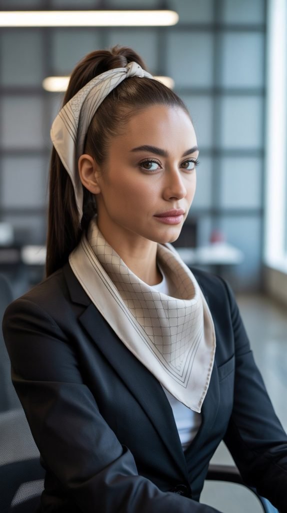  Bandana Hair Scarf Ponytail