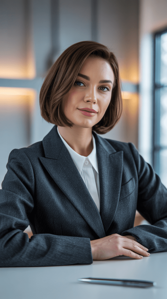 Shoulder-Length Lob with Angles