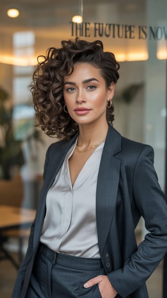 Asymmetrical Low Bun