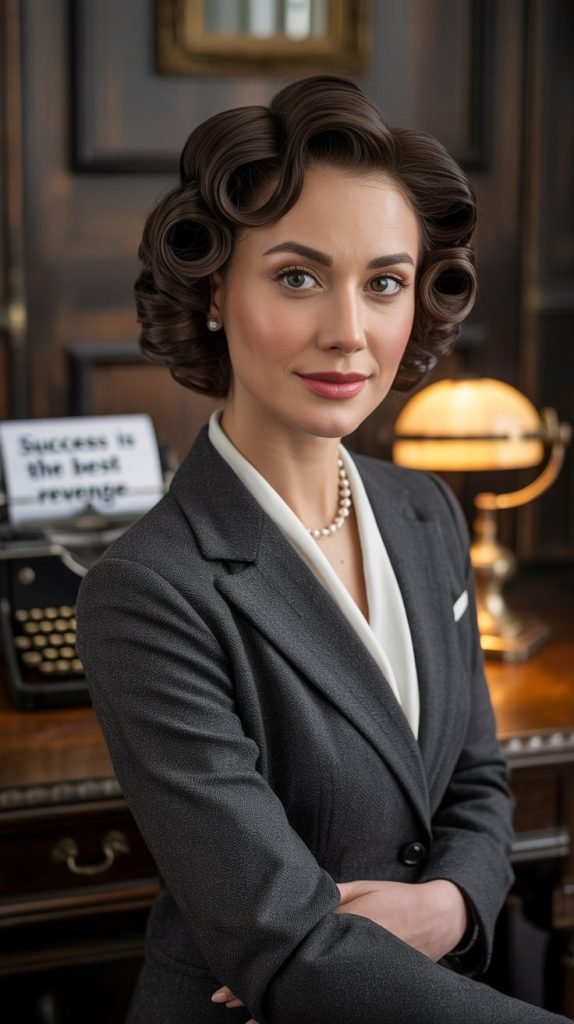 Protective Pin Curl Style