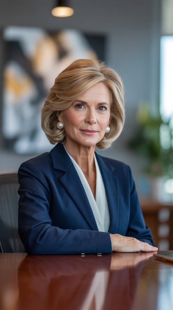 Textured Bob with Side Part