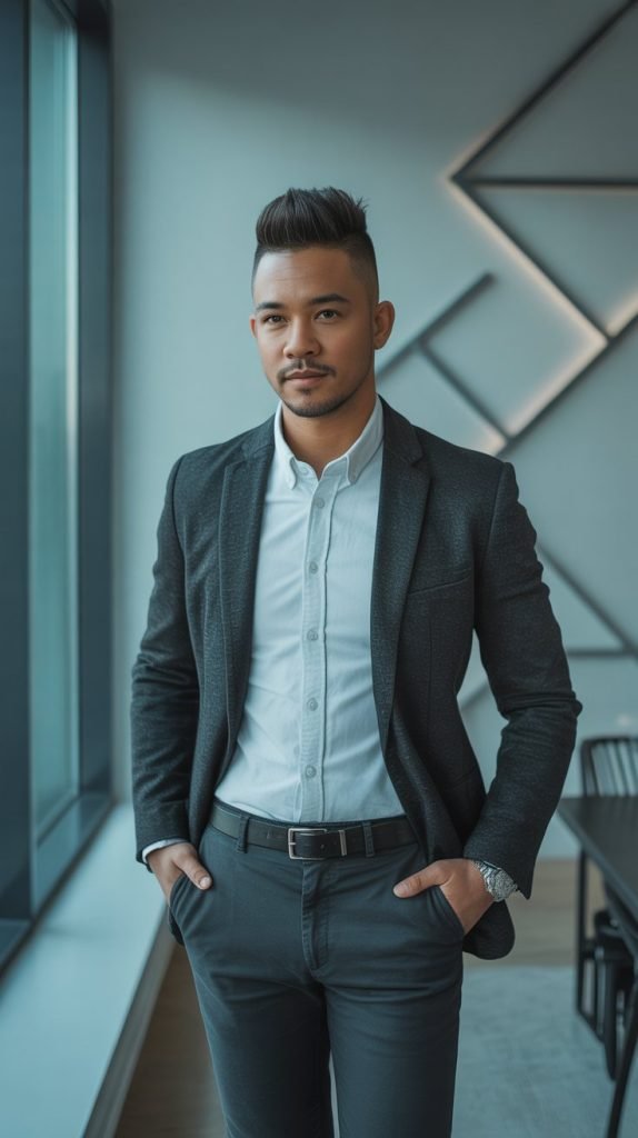 Mid Fade with Textured Top