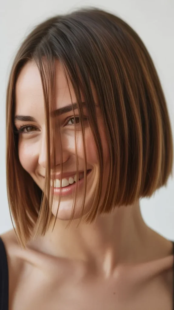 Blunt Cut with Subtle Angle