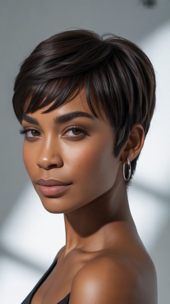  Layered Pixie with Bangs