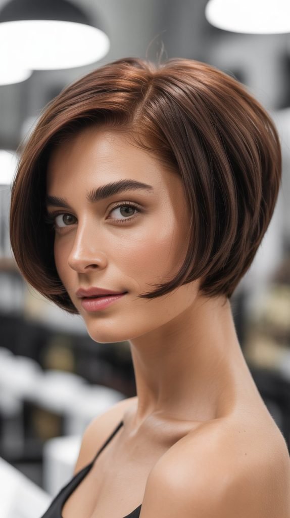  Classic Short Stacked Inverted Bob