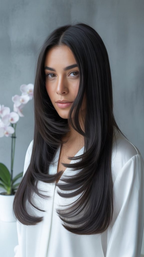 Long Straight Hair with Subtle Layers