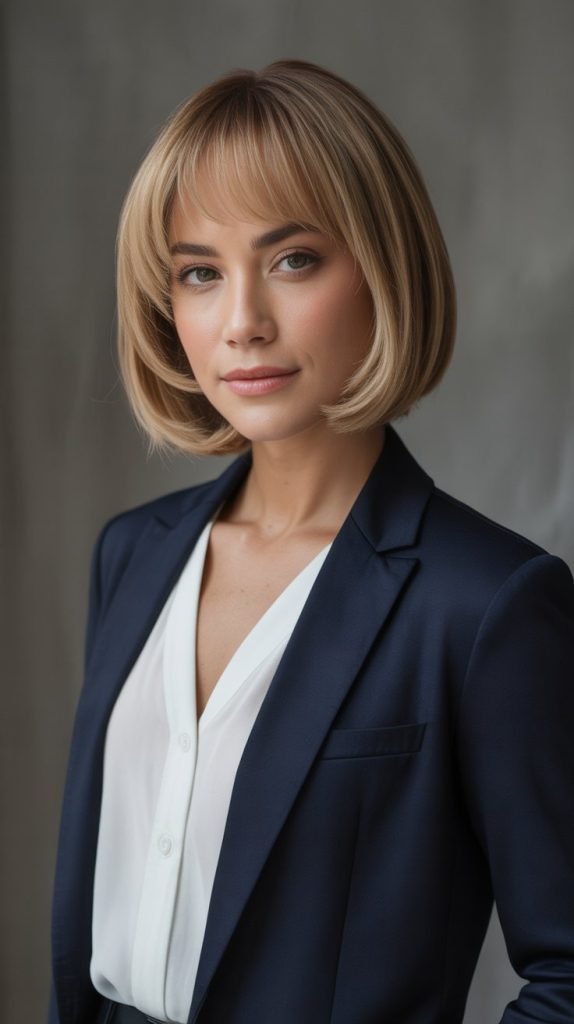 Graduated Bob with Soft Bangs