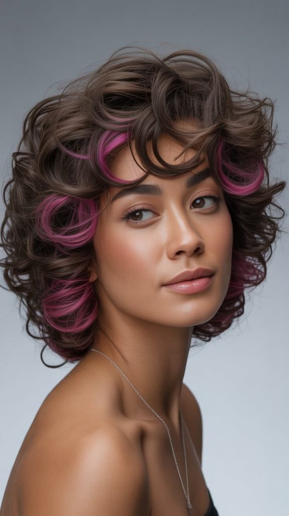 Electric Pink Peekaboo Layers