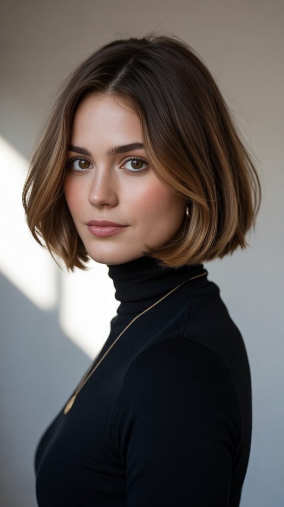  Face-Framing Caramel Highlights