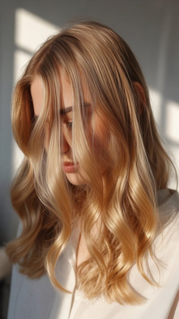 Honey Wheat Blonde Highlights