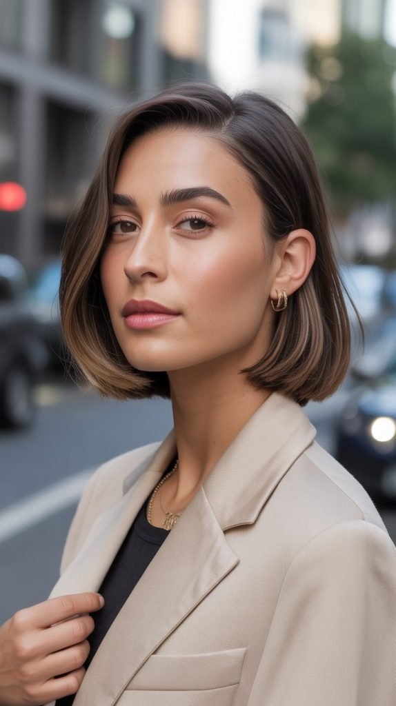 The Soft Undercut Bob