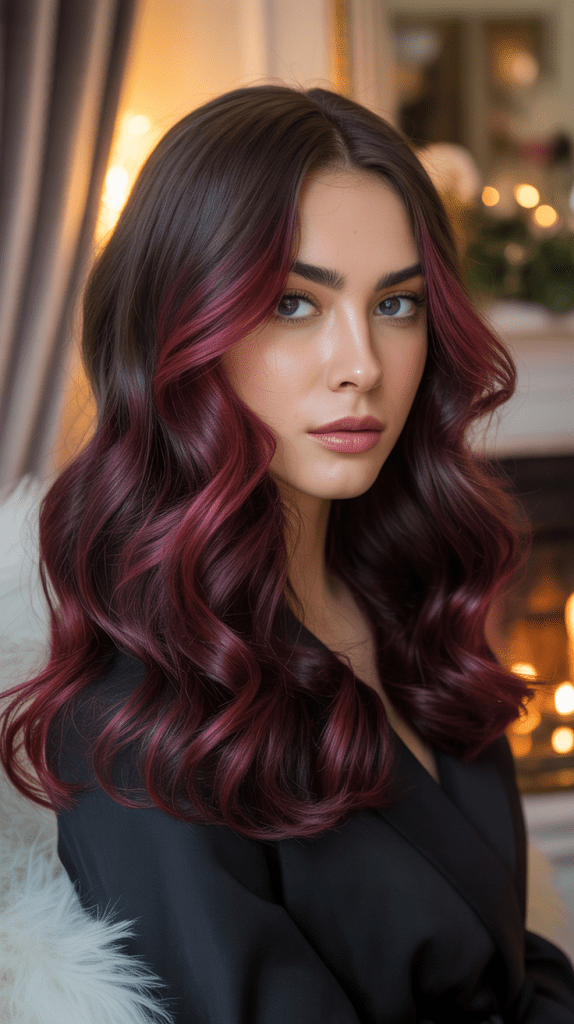 Burgundy Balayage Transformation