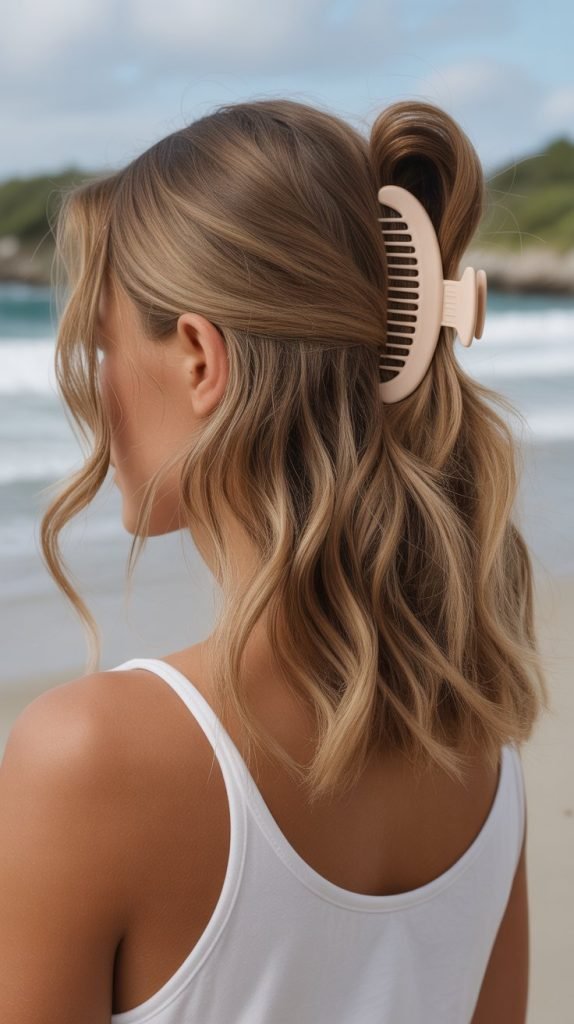 Textured Beach Wave Updo