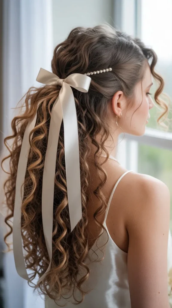 Ribbon-Woven Curls