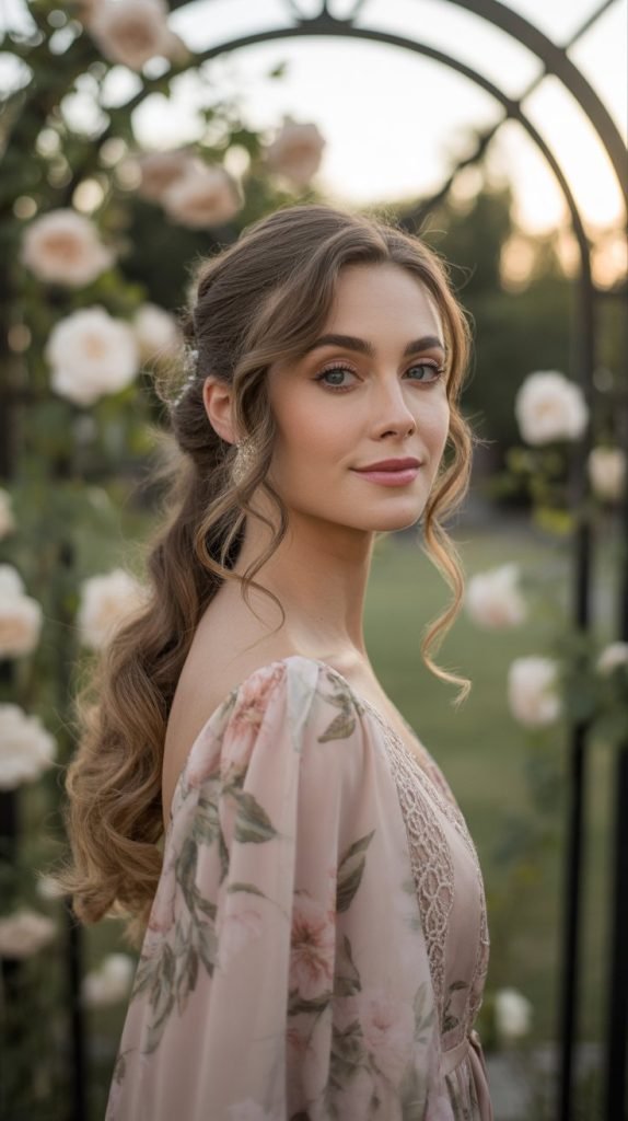  Romantic Side-Swept Curls