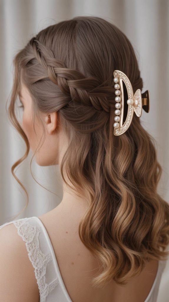 . Waterfall Braid Claw Combo
